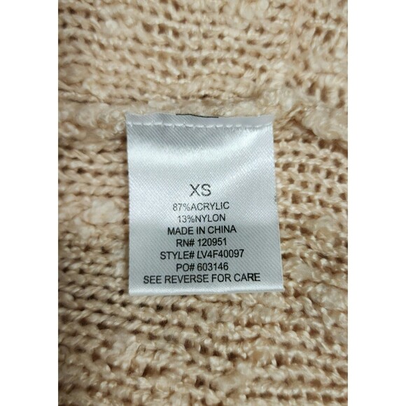 NWT Lulus Olive & Oak Warmest Wishes Knit Cardigan Sweater Beige Oversized Sz XS - Picture 7 of 8